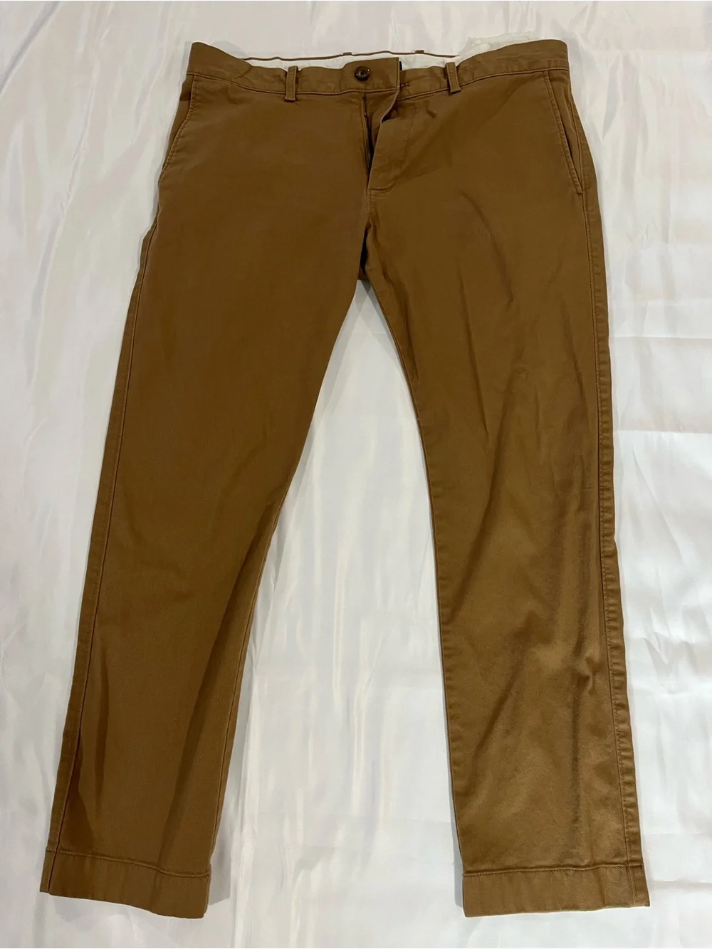 J.Crew men’s camel brown chino pants size 34x30